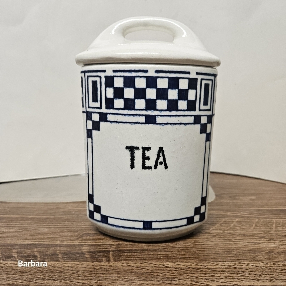 Vintage Antique 20s Czecho 1 Slovakia "Yvonne 357" Tea Porcelain Cannister